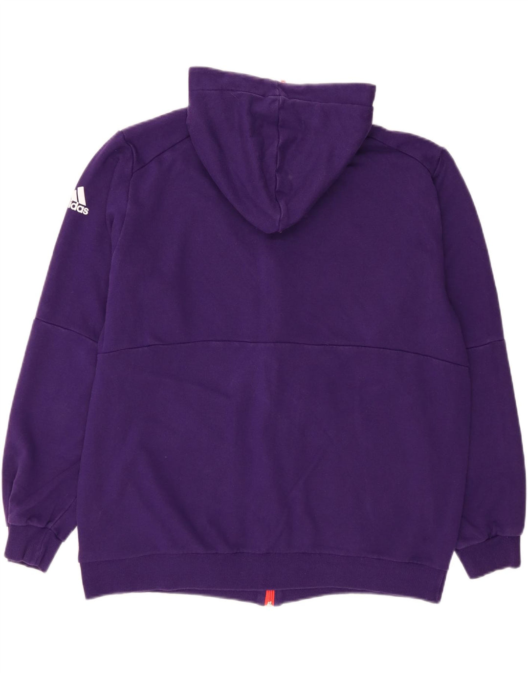 ADIDAS Womens Graphic Zip Hoodie Sweater UK 18 XL Purple Cotton Vintage Adidas and Second-Hand Adidas from Messina Hembry 