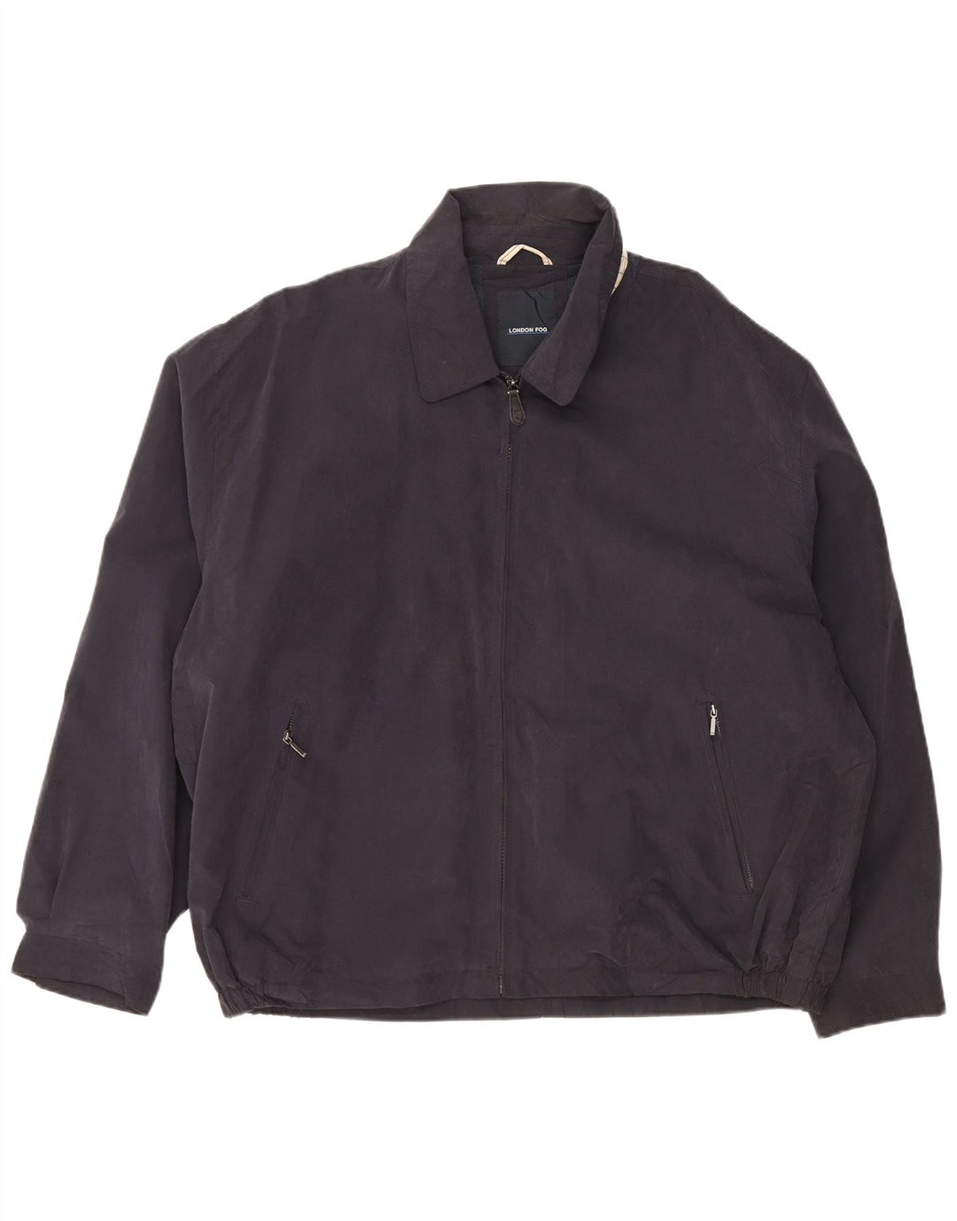 Jaqueta bomber masculina LONDON FOG UK 44 2XL poliéster azul marinho