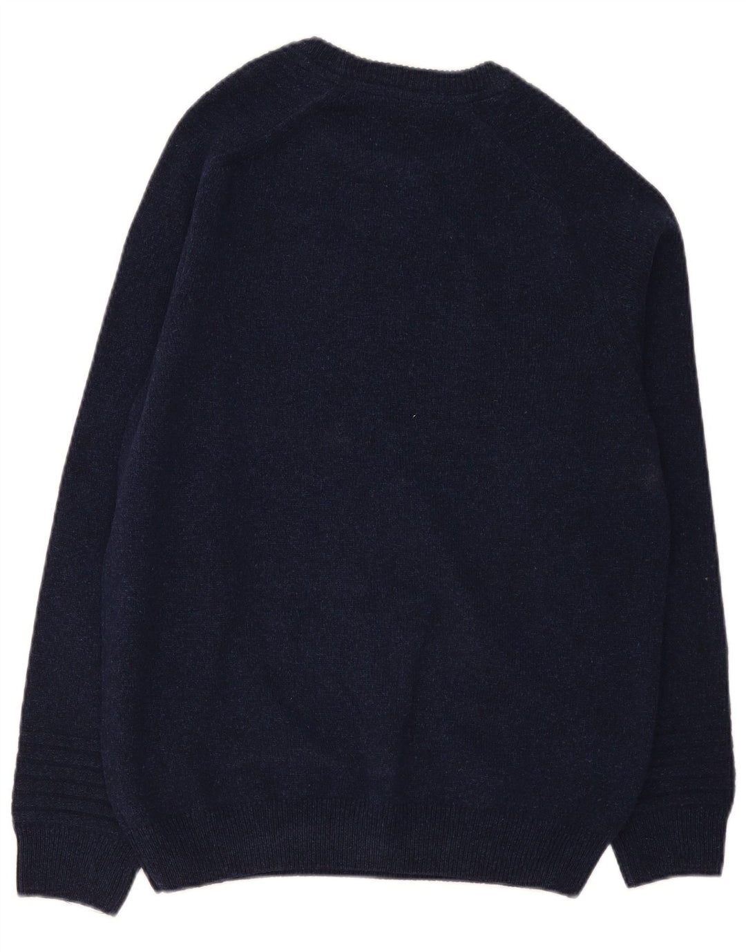 Suéter masculino Lyle & Scott com gola redonda, grande lã azul marinho