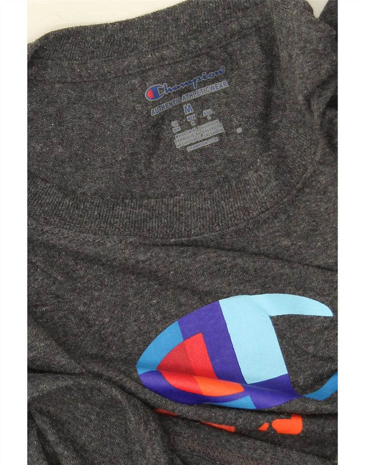 Campeão Camiseta Masculina Graphic Top Cinza Médio