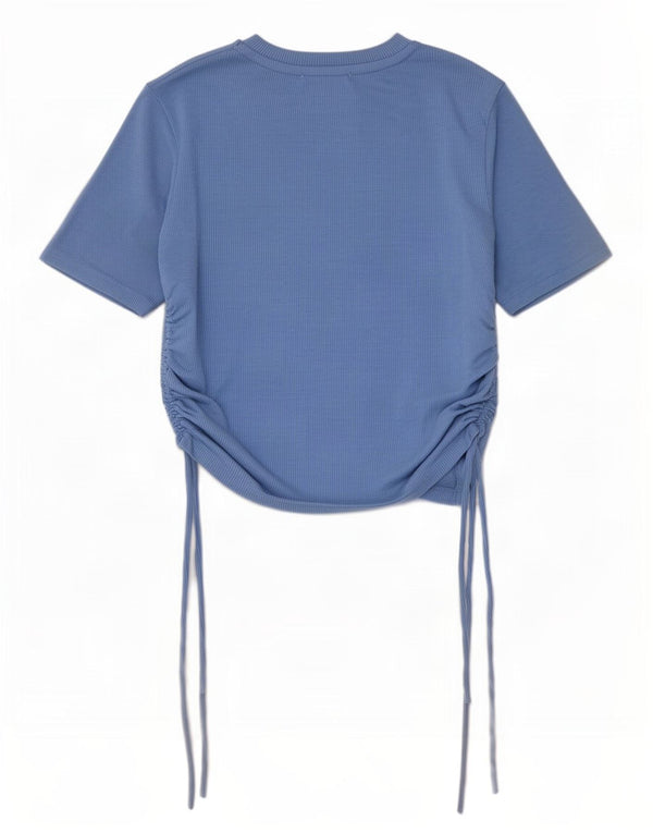 Blusa feminina Zara Top UK 12 poliéster azul médio