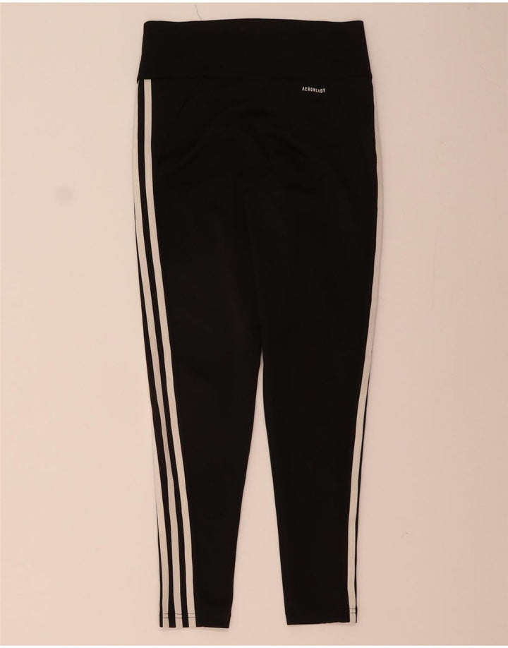 ADIDAS Womens Aeroready Leggings UK 12/14 Médio Preto Poliéster