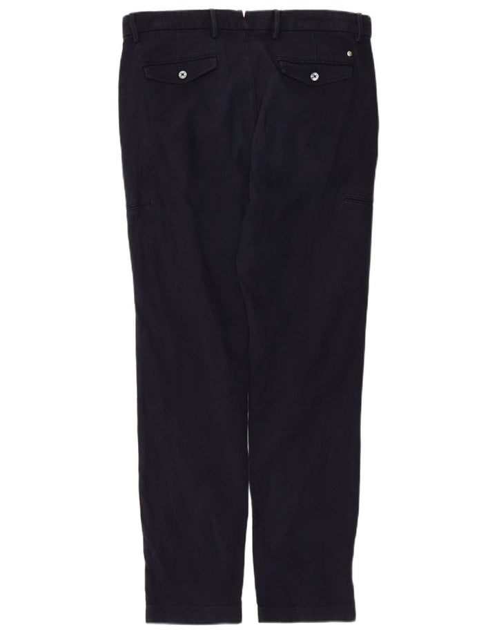 Calça cargo slim masculina Massimo Dutti EU 40 médio W31 L29 azul marinho