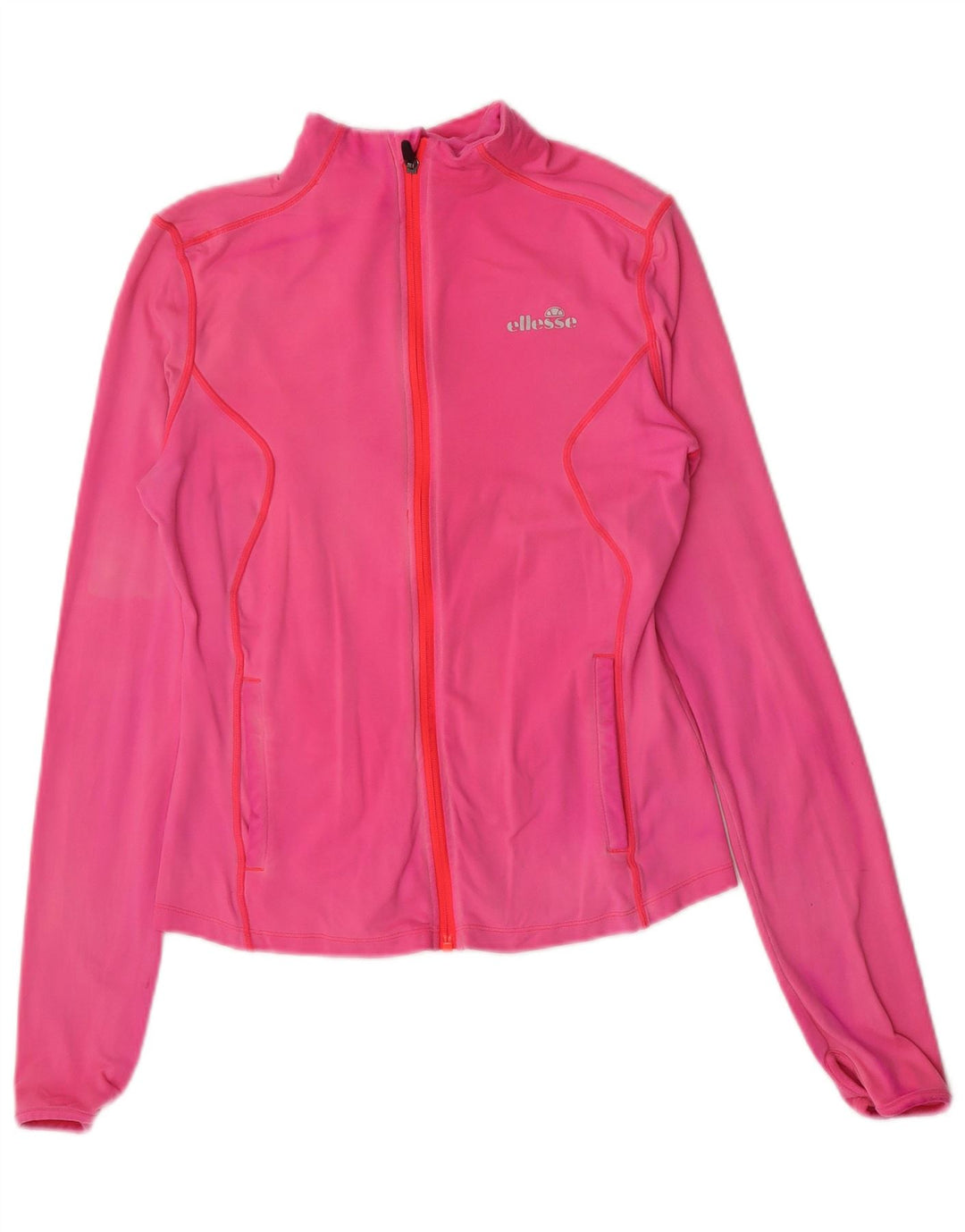 Ellesse Jaqueta feminina de treino UK 12 médio rosa nylon