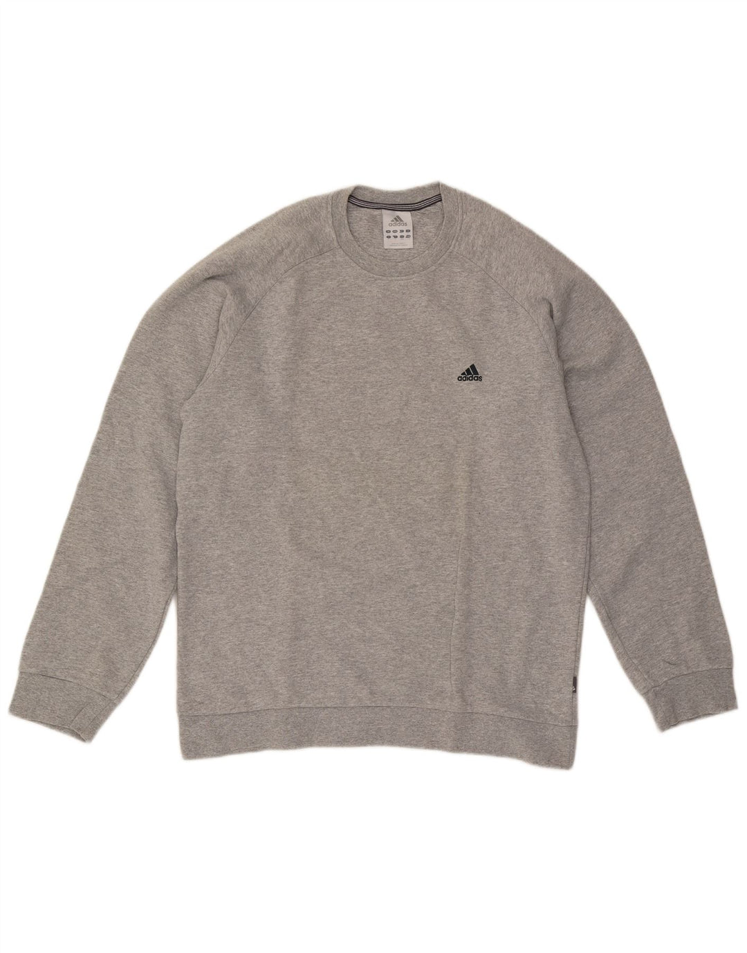 Adidas moletom masculino jumper grande algodão manchado cinza