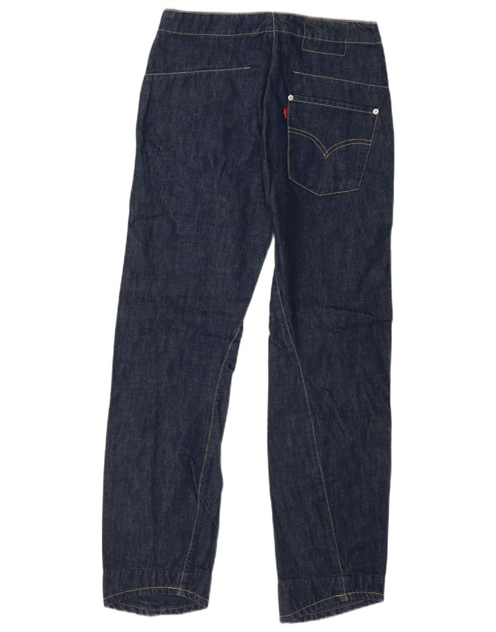 Jeans retos masculinos Levi's W29 L32 algodão azul marinho