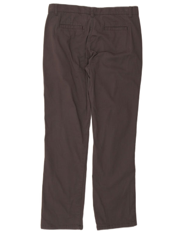 Calças Izod Boys Husky Straight Chino 15-16 Anos W32 L29 Algodão Cinzento