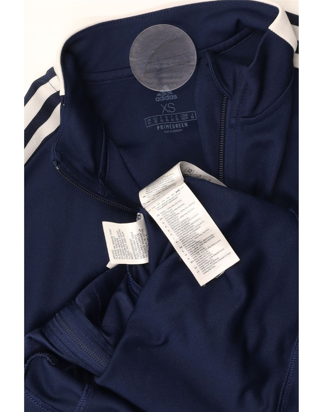 ADIDAS Mens Aeroready Tracksuit Top Jacket XS azul marinho poliéster