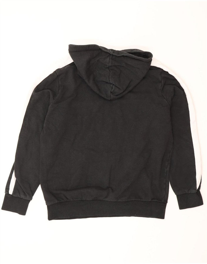 PUMA Mens Hoodie Jumper Médio Preto Colorblock Algodão