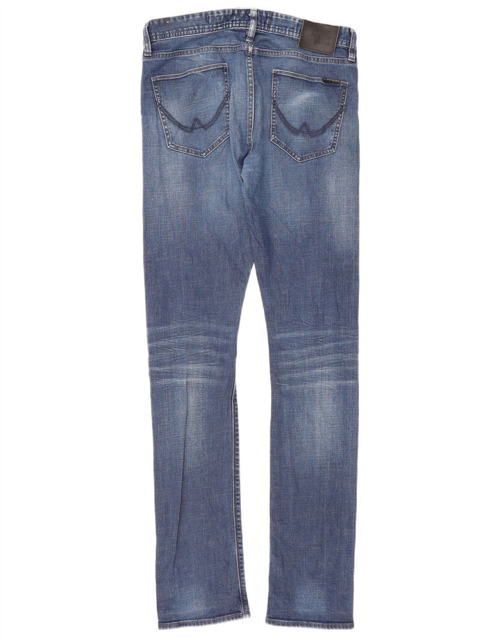 Jeans Superdry Masculino Slim W32 L36 Azul Algodão