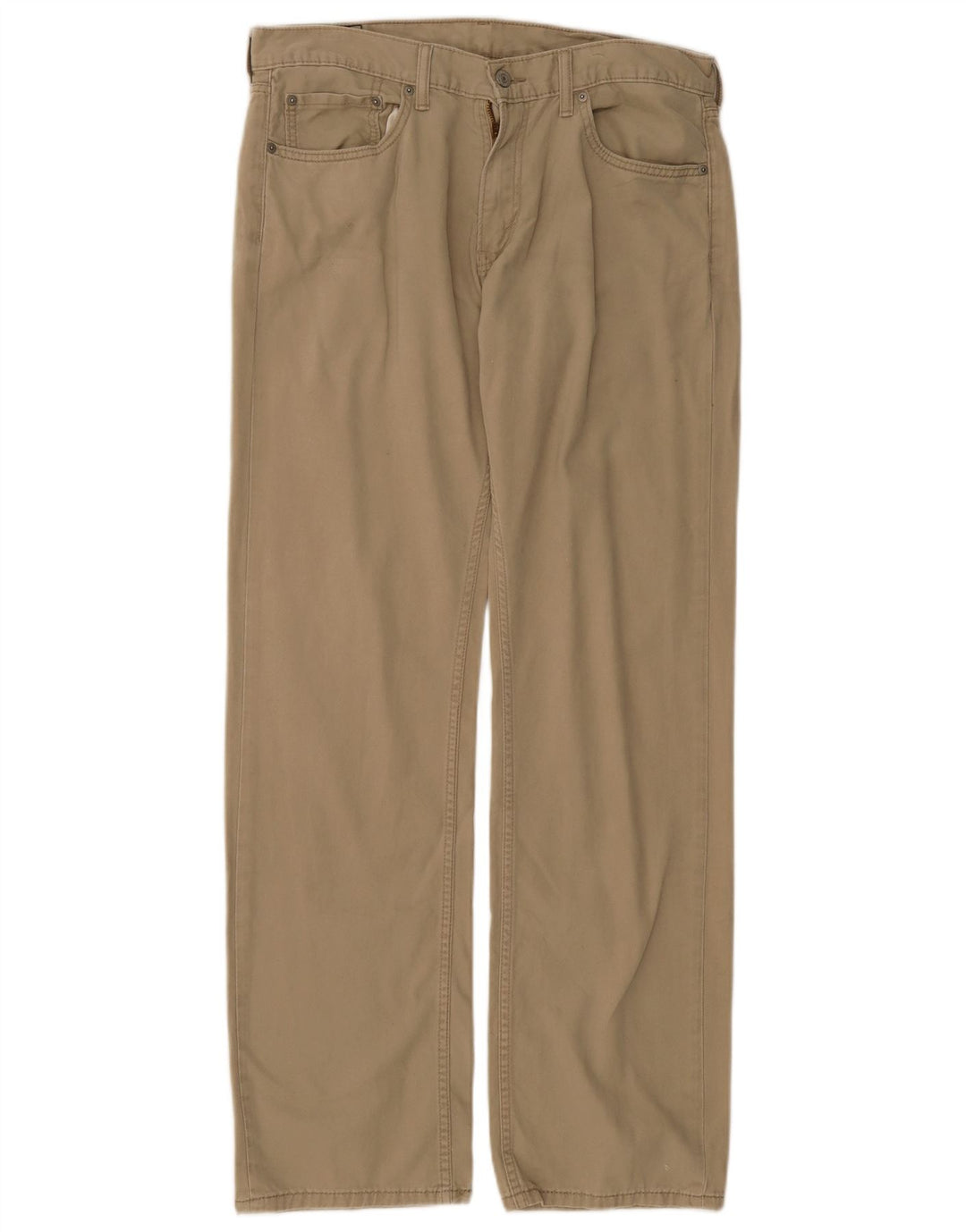LEVI'S Calça masculina 559 reta casual W34 L34 algodão bege