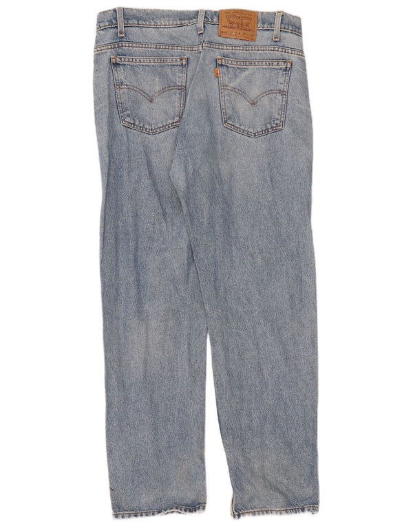 Levi's Masculino 505 Straight Jeans W36 L30 Azul Algodão