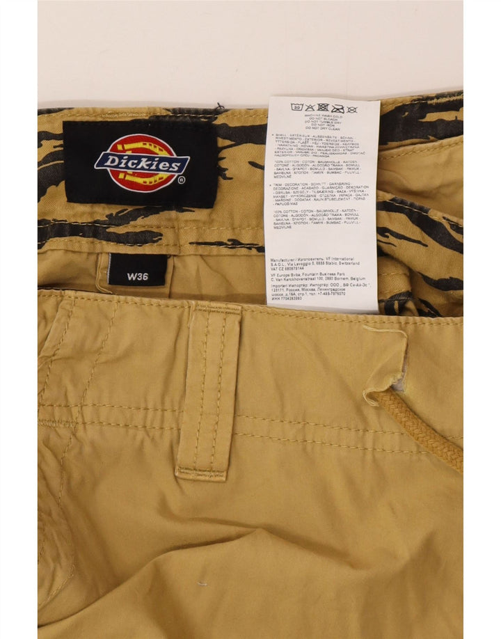 Calças cargo retas masculinas Dickies W36 L28 algodão bege