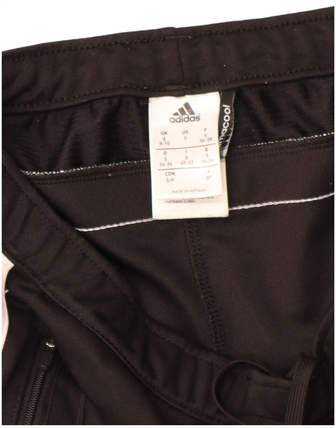 Calça Adidas Climacool Feminina UK 8/10 Pequena Poliéster Preta