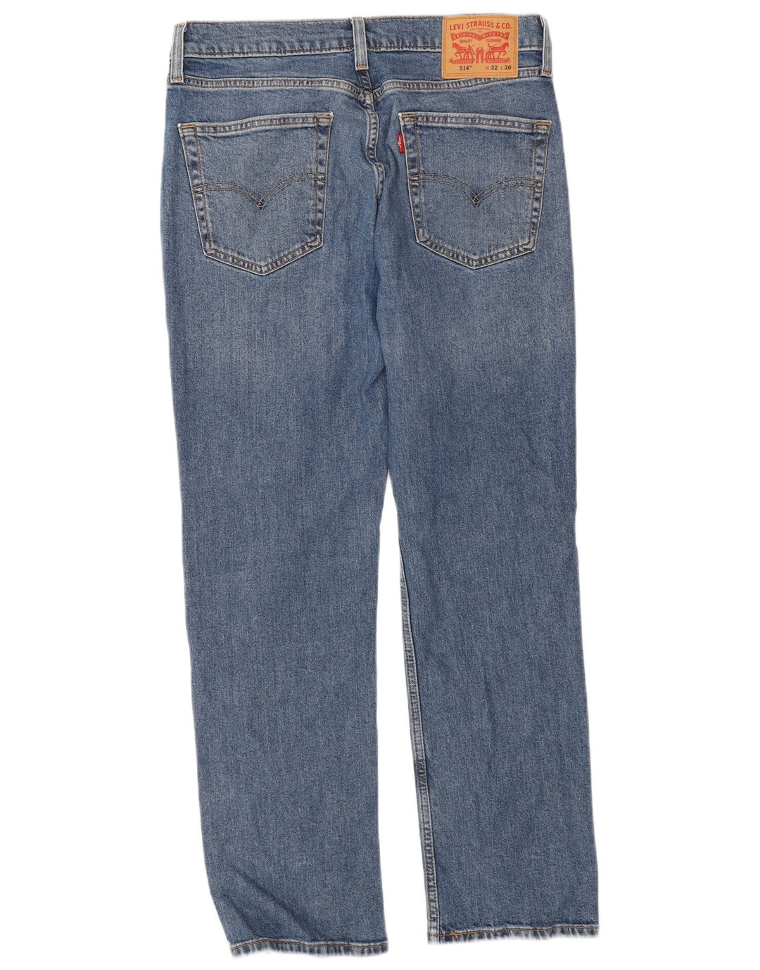 Levi's Masculino 514 Straight Jeans W32 L30 Azul Algodão