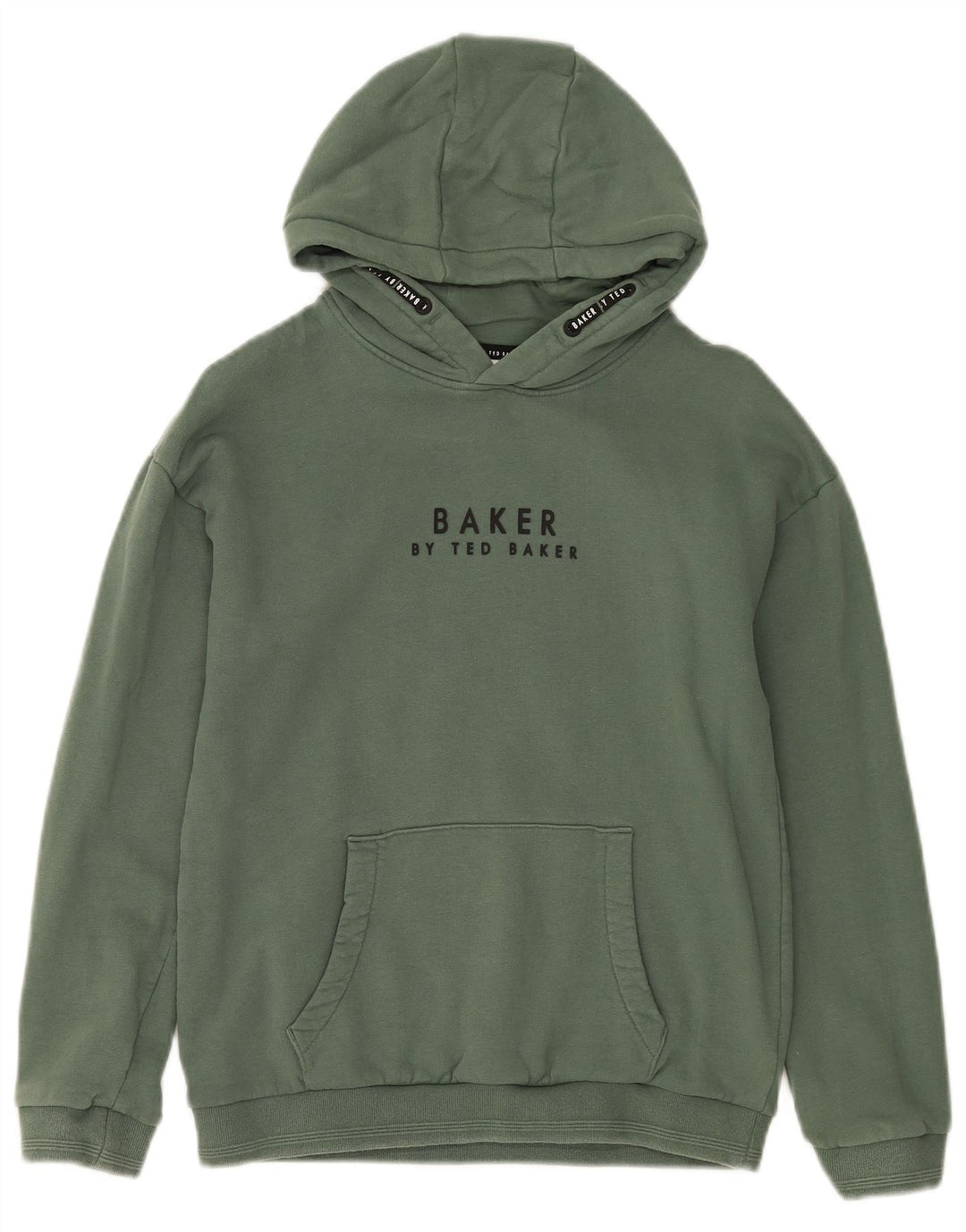 Suéter com capuz gráfico feminino TED BAKER 11-12 anos algodão verde