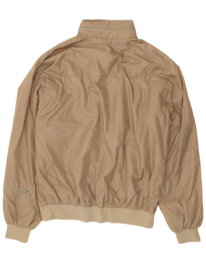 Jaqueta bomber masculina Izod UK 40 grande nylon bege