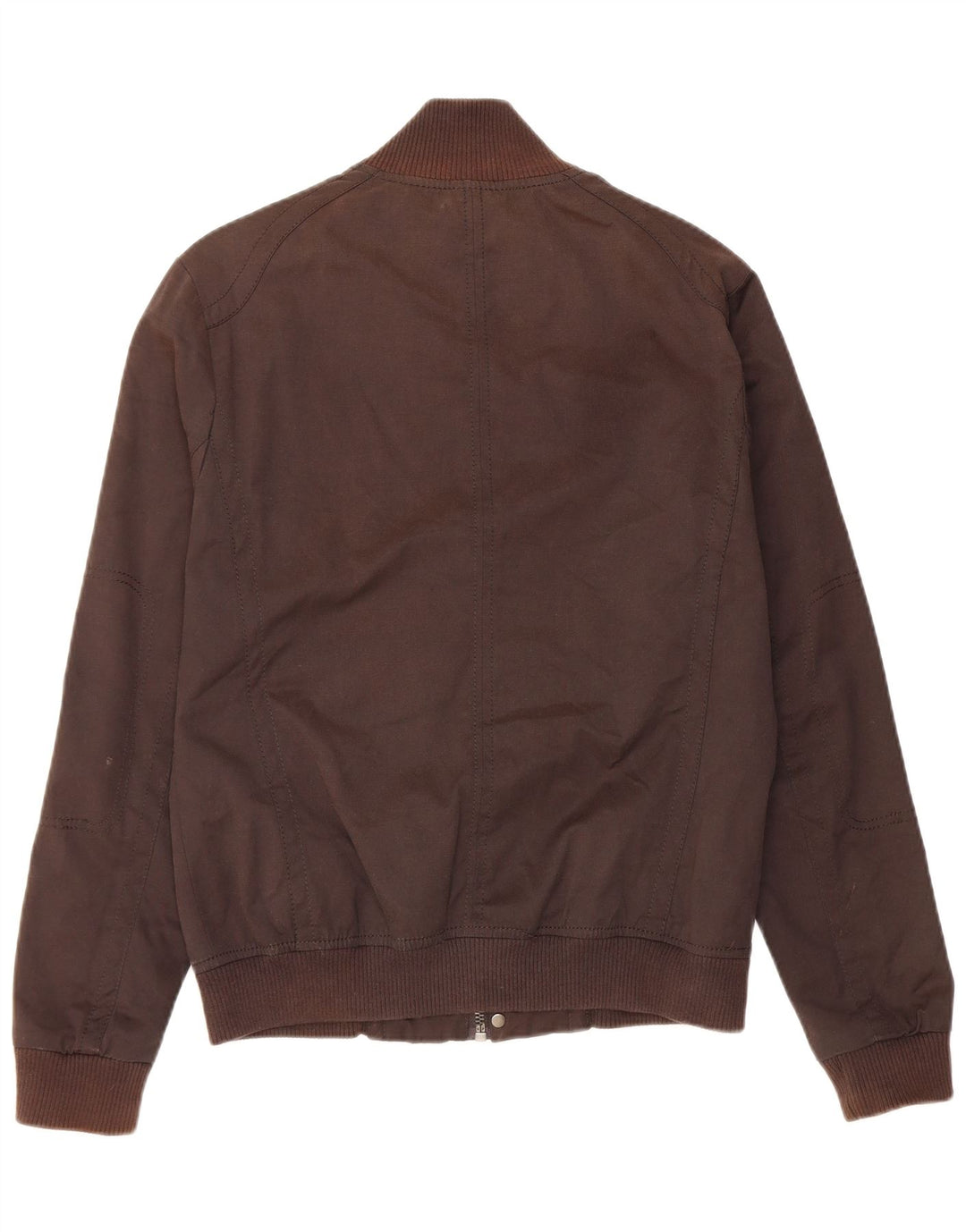 Jaqueta bomber masculina Zara UK 40 grande algodão marrom