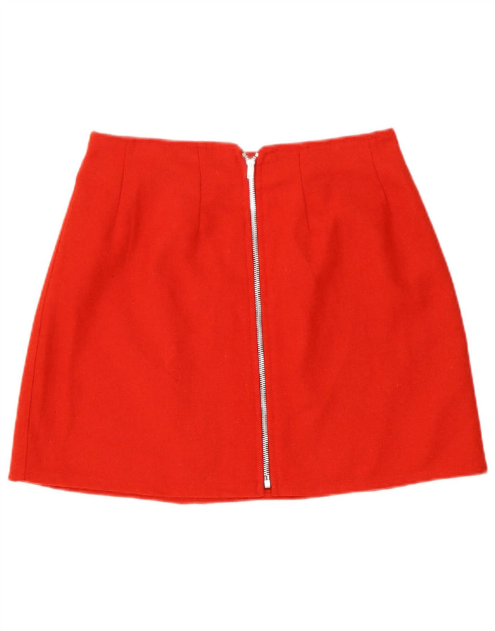 Mini saia feminina vintage média W28 vermelha