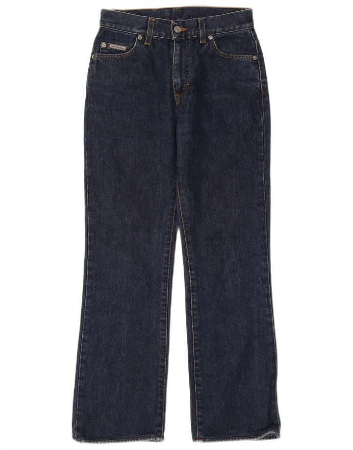 Calça jeans reta feminina Calvin Klein W26 L27 azul