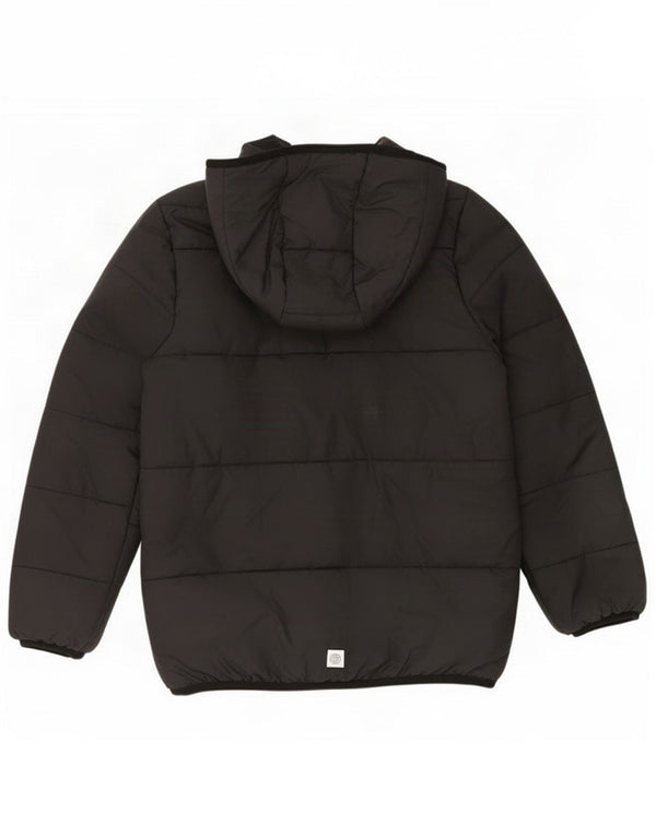 Casaco acolchoado com capuz Adidas Boys 9-10 anos preto poliéster