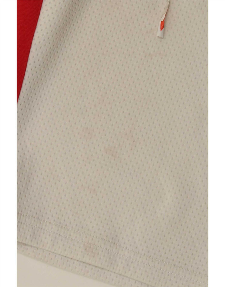 Shorts esportivos masculinos Tommy Hilfiger 11-12 anos branco colorblock poliéster