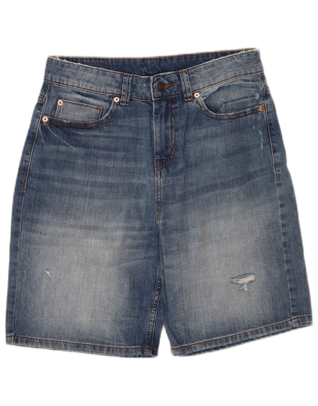 Shorts jeans feminino Benetton W30 azul médio