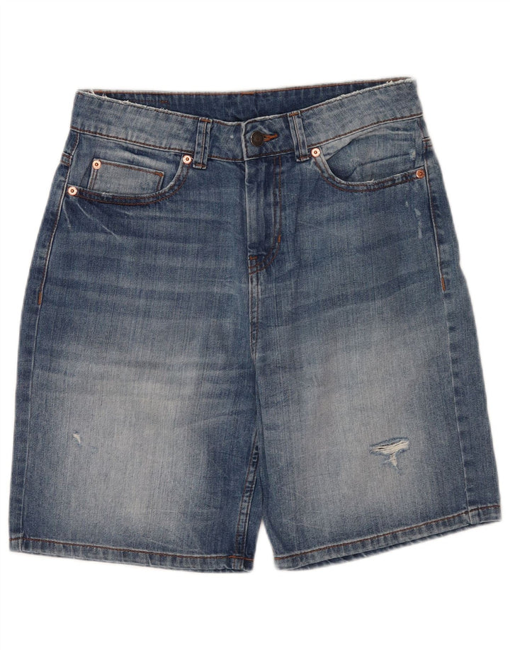Shorts jeans feminino Benetton W30 azul médio