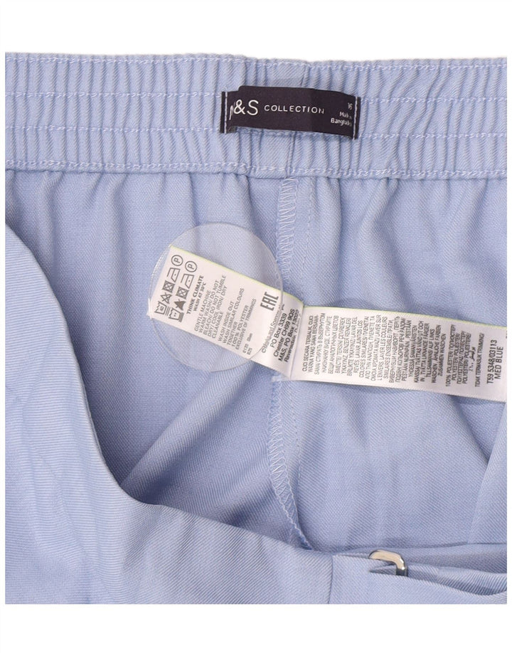Calça feminina Marks & Spencer Regular Fit Reino Unido 16 Grande W34 L28 Azul