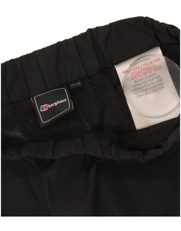 Calças impermeáveis Berghaus para meninas 11-12 anos poliéster preto