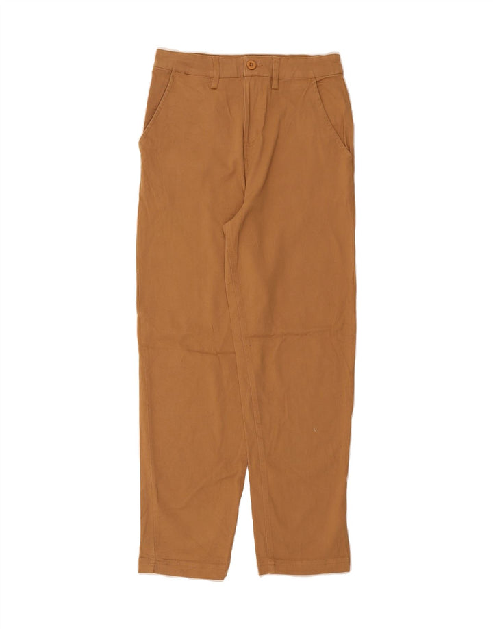 O'NEILL Womens Straight Chino Trousers W26 L27 Brown Cotton Vintage O'Neill and Second-Hand O'Neill from Messina Hembry 