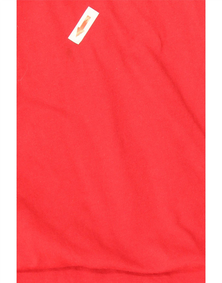 Campeão Mens Top Manga Longa 2XL Algodão Vermelho