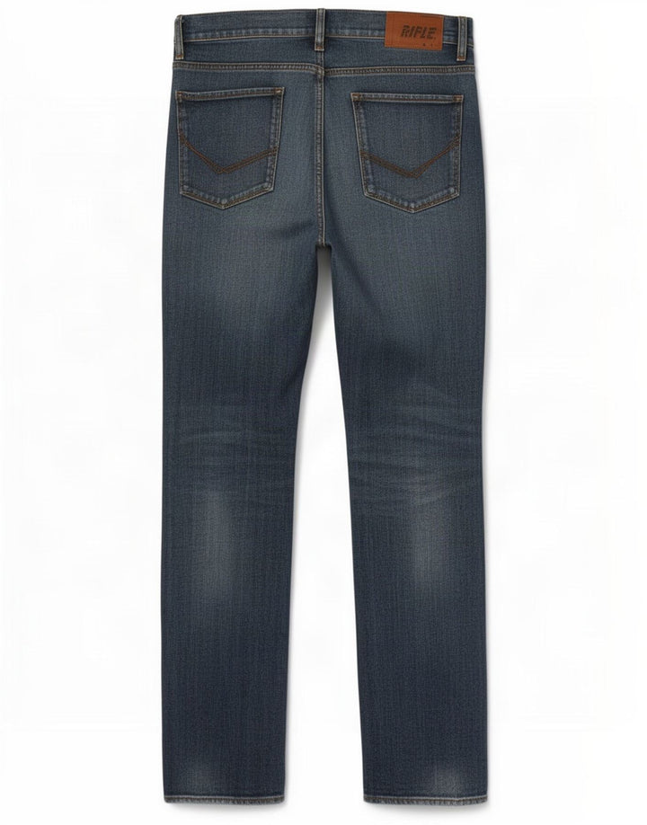 Rifle Masculino Slim Jeans W33 L34 Azul Algodão