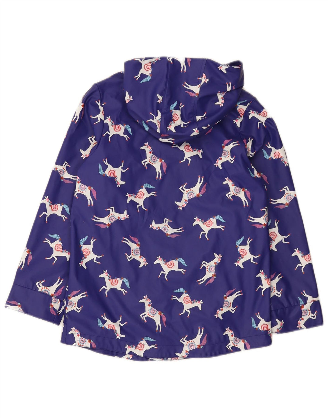 Joules Meninas Padrão Abstrato Jaqueta de Chuva 7-8 Anos Azul Animal Print