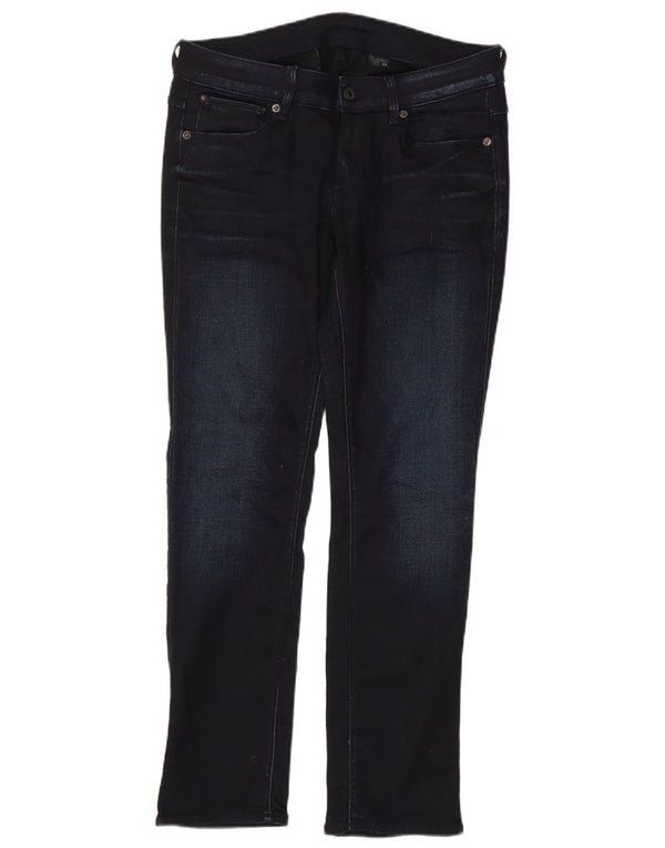 Jeans retos masculinos G-Star W32 L30 algodão azul marinho