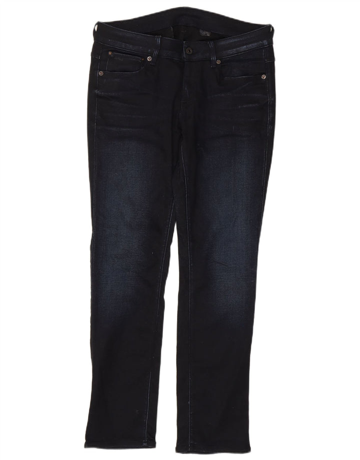 Jeans retos masculinos G-Star W32 L30 algodão azul marinho