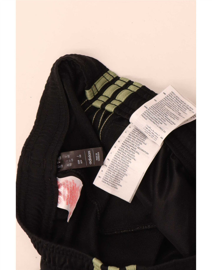 Calças de treino Adidas meninos 11-12 anos poliéster preto