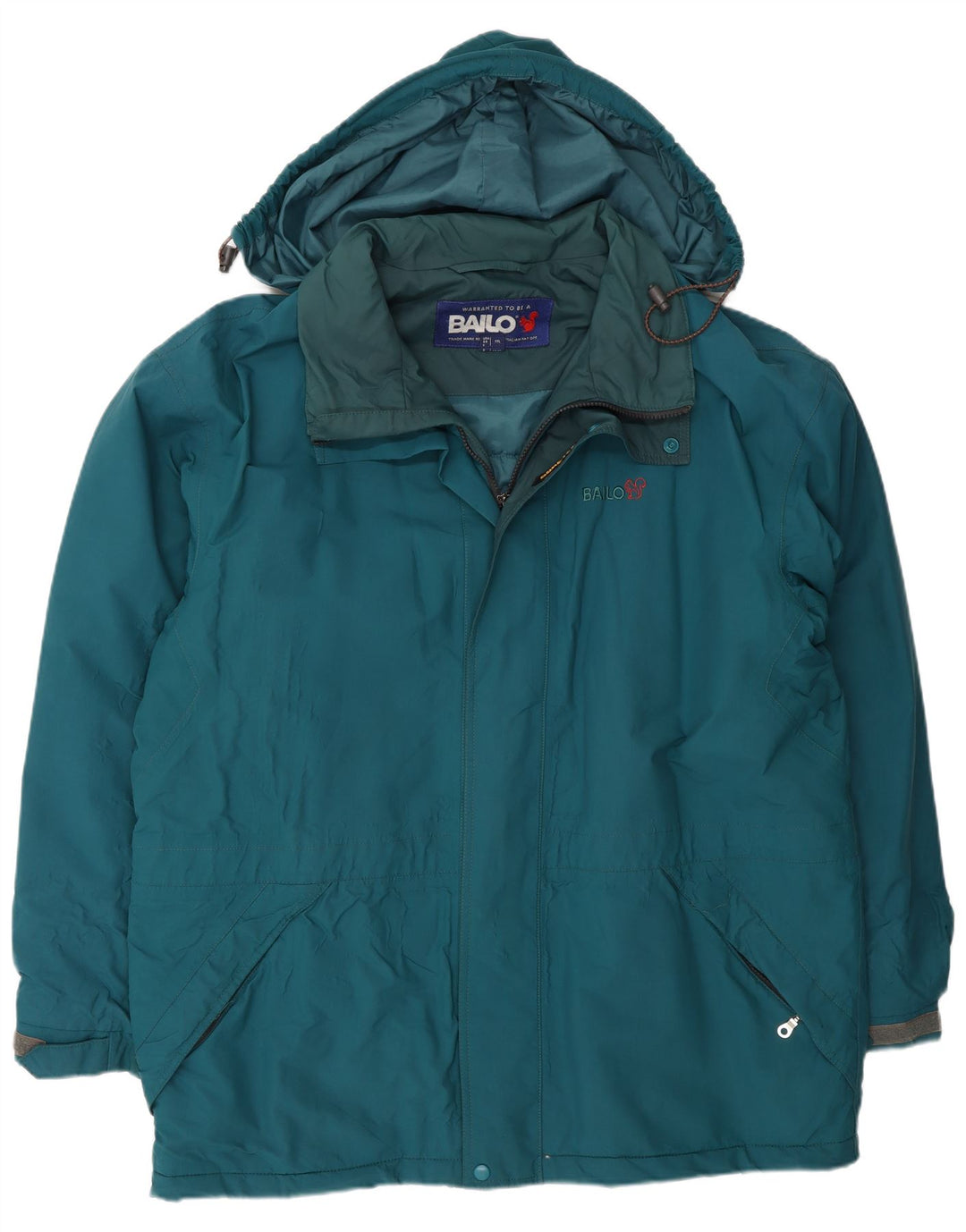 Casaco corta-vento masculino Bailo com capuz UK 44 2XL azul poliamida