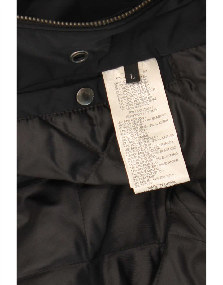 Jaqueta Parka Feminina Diesel UK 16 Grande Poliéster Preto