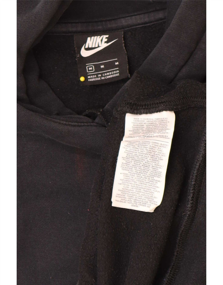 Nike Mens Hoodie Jumper Médio Algodão Preto