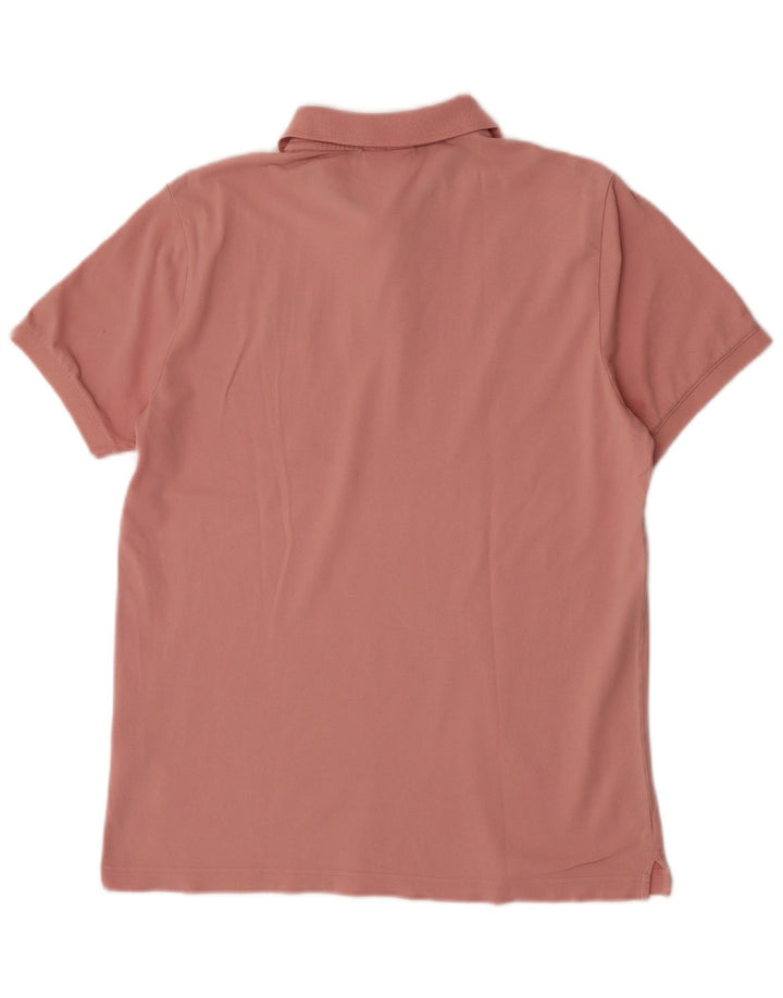 Camisa polo masculina Calvin Klein algodão rosa médio