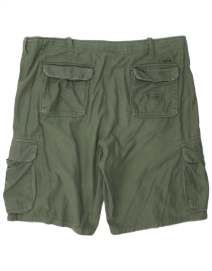 Shorts cargo masculino Mil-Tec 2XL W42 algodão verde