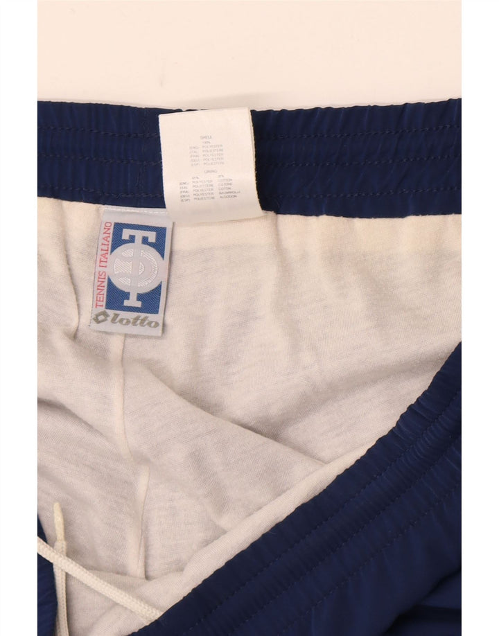 Calça de treino masculina Lotto UK 40/42 poliéster azul grande