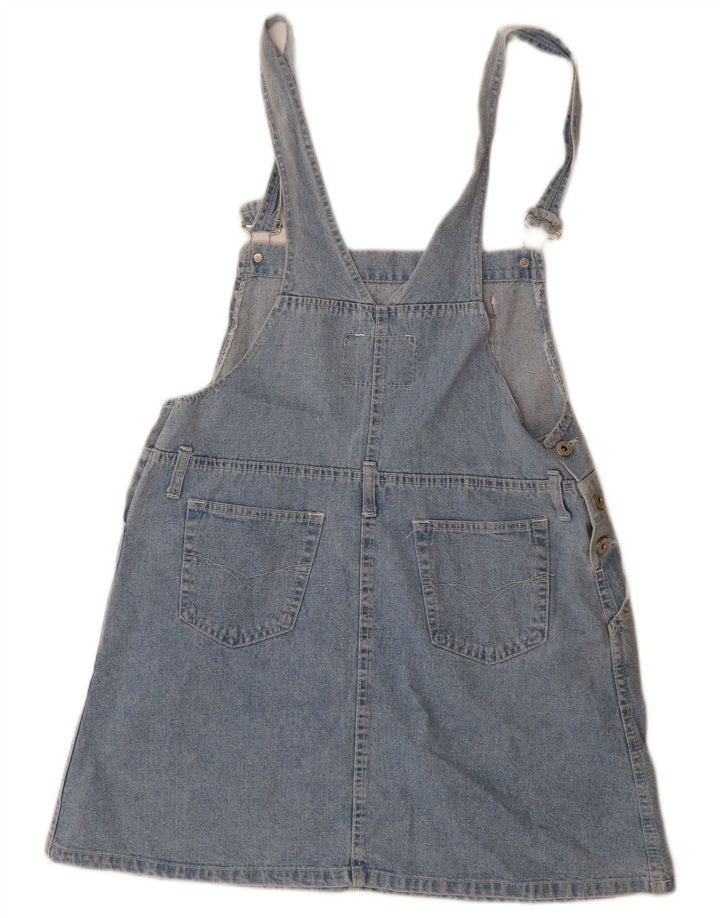Saia jeans Dungaree feminina VINTAGE 15-16 anos W34 azul