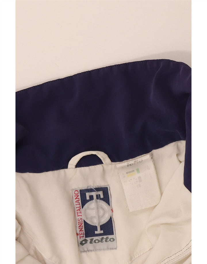 LOTTO Mens Treino Top Jacket IT 50 Medium White Colourblock
