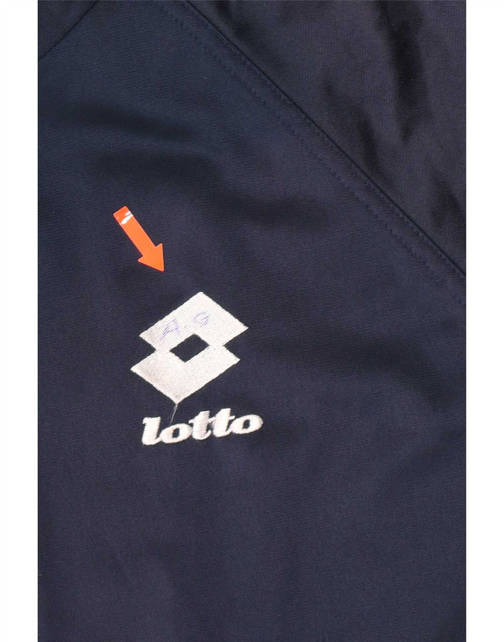 Lotto masculino gráfico agasalho jaqueta XL azul marinho colorblock