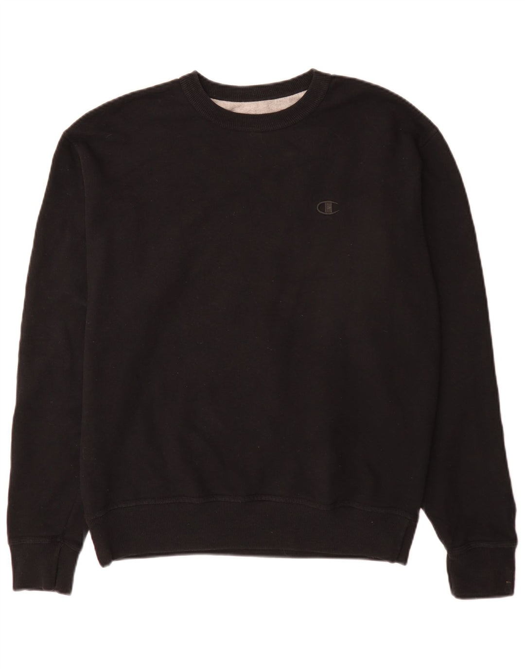 Champion moletom masculino jumper médio algodão preto