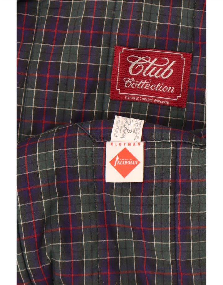 Colete masculino vintage UK 38 poliéster cinza médio