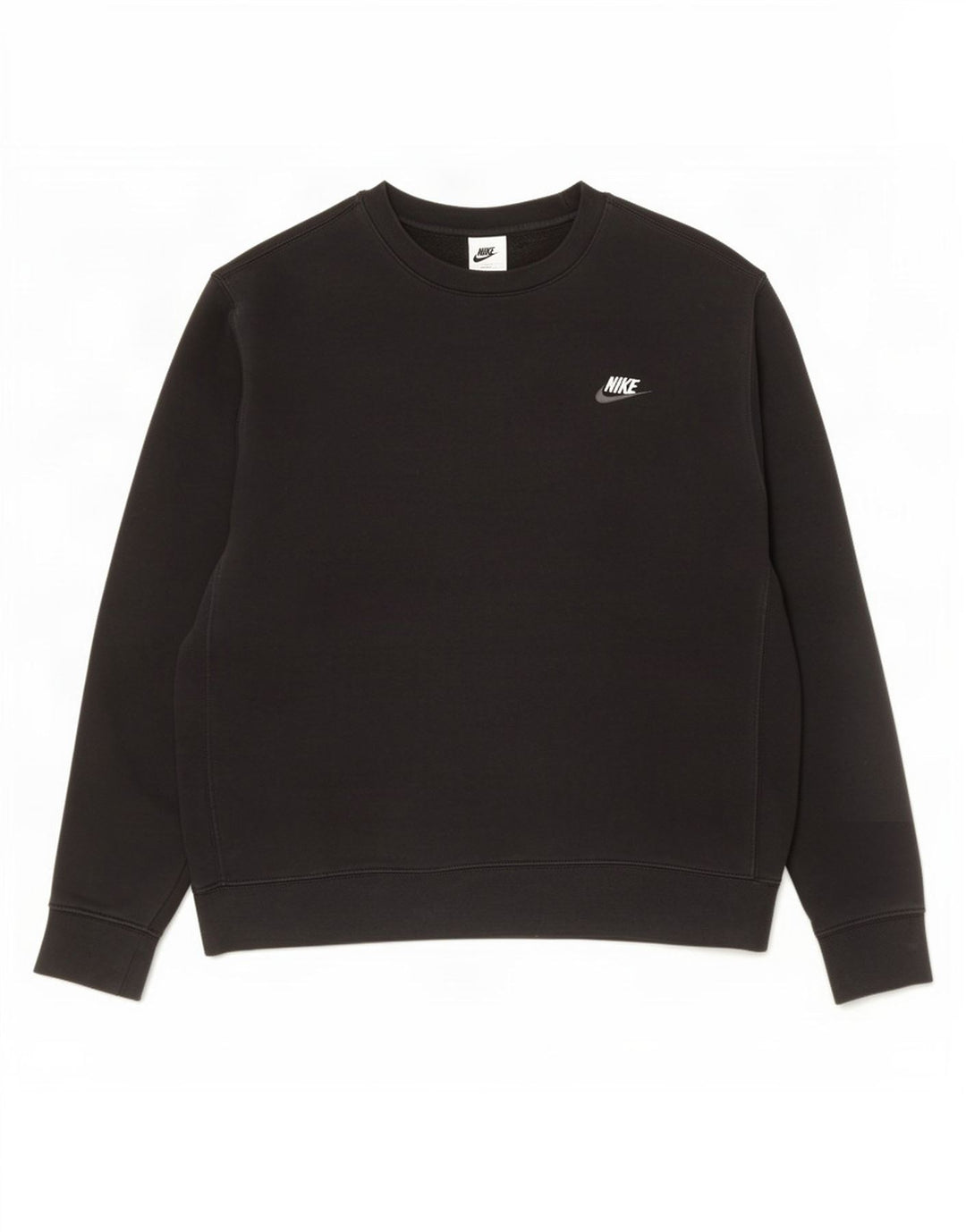 Nike masculino moletom jumper médio algodão preto