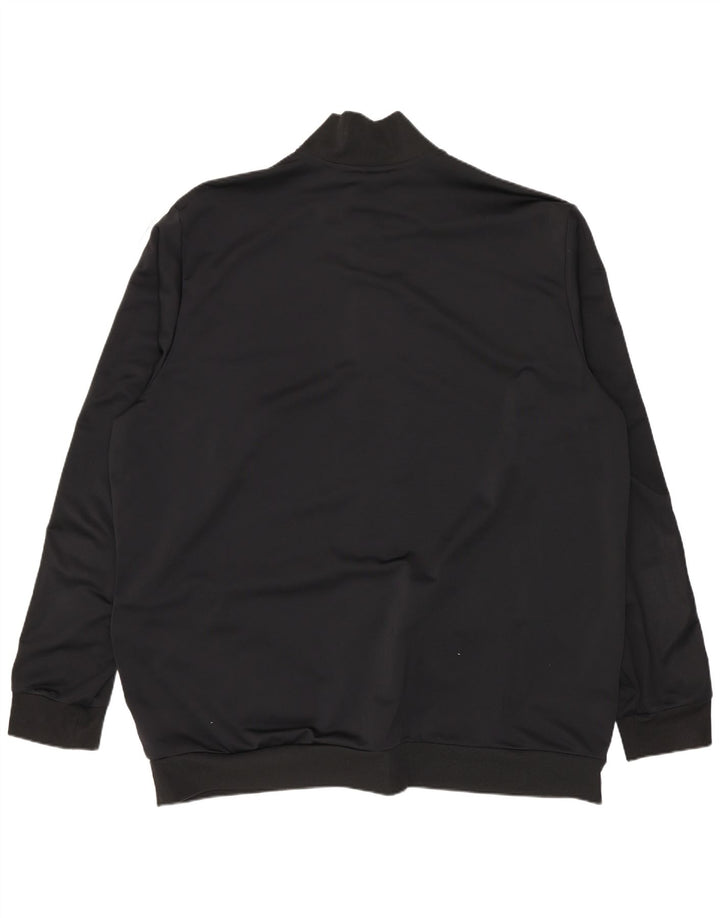 Adidas Mens Tracksuit Top Jacket UK 52/54 2XL Poliéster Preto